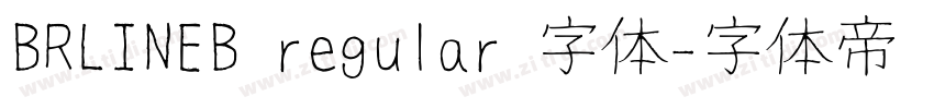 BRLINEB regular 字体字体转换